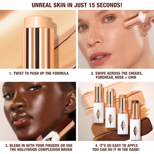 UNREAL SKIN SHEER GLOW TINT HYDRATING FOUNDATION STICK 2 FAIR