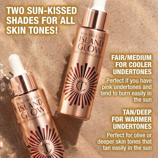 BEAUTIFUL SKIN ISLAND GLOW EASY TANNING DROPS FAIR TO MEDIUM
